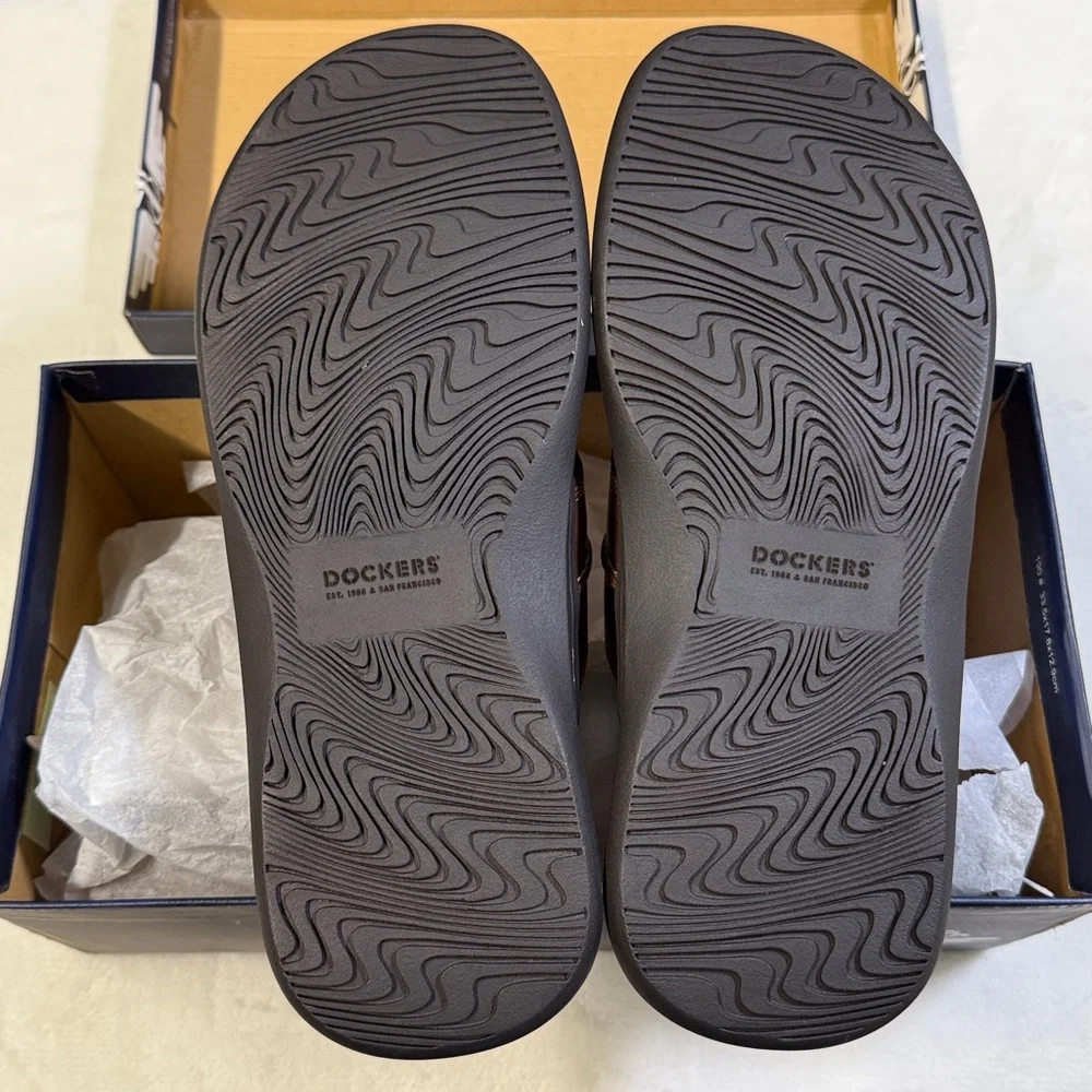 Dockers Men's Sunland Slide Sandals- Color Rust- Size 11